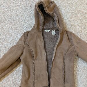 L.L. Bean Sherpa jacket with zip (Petite Medium)